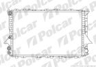 Радіатор охолодження Audi 100/A6 2.0/2.4D/2.5TDI 90- Polcar (131608A1)