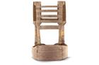 Ремінно плечова система базова U-WIN з лямками / розвантажувальна система РПС під балістичний пакет розміру L Cordura 1000 Тан - изображение 2