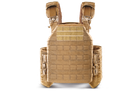 Плитоноска / тактичний жилет Plate Carrier U-WIN PRO зі швидким скиданням 250х300 з камербандами M під балістичні пакети Cordura 500 Койот - изображение 2