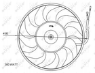 Вентилятор охлаждения двигателя NRF (47072)
