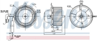Вентилятор салону Nissens (87404)