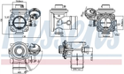 Клапан рециркуляціі ВГ (EGR) Nissens (98304)