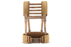 Ремінно плечова система базова U-WIN з лямками / розвантажувальна система РПС під балістичний пакет розміру Cordura 500 Койот - зображення 1