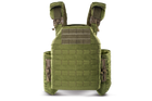 Плитоноска / тактичний жилет Plate Carrier U-WIN PRO зі швидким скиданням 260х330 з камербандами XL під балістичні пакети Cordura 1000 Олива - изображение 2