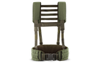 Ремінно плечова система базова U-WIN з лямками / розвантажувальна система РПС під балістичний пакет L Cordura 500 Реінджер Грін / Темна Олива - зображення 1