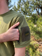Летняя военная тактическая футболка 50 Олива - изображение 3
