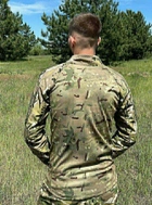 Военная тактическая рубашка с длинным рукавом Убакс 48 Мультикам - изображение 4