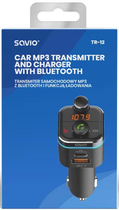 FM-transmiter Savio TR-12 z Bluetooth i ładowarką PD (5901986046349) - obraz 4