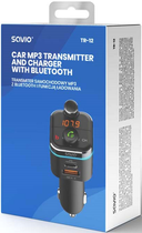 FM-transmiter Savio TR-12 z Bluetooth i ładowarką PD (5901986046349) - obraz 5