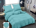 Постельное белье Zastelli Бирюза Blue Grey жатка полуторный 145*210