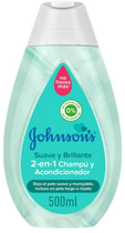 Szampon Johnson's Soft And Brilliant 2 In 1 Shampoo And Conditioner 500 ml (3574661627021) - obraz 1