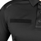 Поло футболка тактична польова повсякденна футболка для силових структур XXXL Чорний TR_1801XXXL - зображення 7