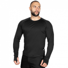 Лонгслив тактичечкий мужская футболка с длинным рукавом для силовых структур M Черный TR_1160M - изображение 3