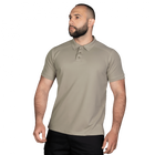 Поло тактичне чоловіче повсякденна футболка для силових структур KOMBAT XS Бежевий TR_958XS - зображення 3