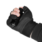 Рукавички тактичні польові універсальні рукавиці для мисливців та силових структур M Чорний TR_6605M - зображення 4