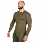 Чоловічий лонгслів тактова чоловіча футболка з довгим рукавом для силових структур XL Оліва TR_2263XL - зображення 3