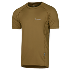 Футболка тактическая мужская летняя повседневная футболка для силовых структур M Койот TR_7137 (M) - изображение 1