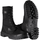 Берці польові зносостійкі черевики для силових структур KOMBAT 37 Чорний TR_377(37) - зображення 1