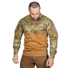 Рубашка тактическая полевая износостойкая летне-весенняя рубашка KOMBAT XXXL Multicam/Койот TR_7072XXXL - изображение 2