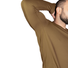 Чоловічий лонгслів тактовний чоловіча футболка з довгим рукавом для силових структур (XL) Койот TR_7103 (XL) - зображення 5