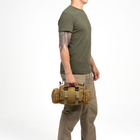 Тактическая походная плечевая сумка цвет хаки - изображение 5