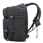 Вместительный походный мужской рюкзак с системой MOLLE 50 л черный - изображение 6