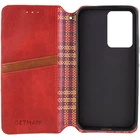 Кожаный чехол-книжка GETMAN Cubic (PU) для Xiaomi Poco F5 / Note 12 Turbo Красный