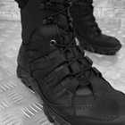 Мужские кожаные Ботинки Dragon total на протекторной подошве / Летние Берцы черные размер 46 - изображение 3