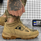 Мужские водонепроницаемые Ботинки Makva на гибкой резиновой подошве / Легкие Берки койот размер 45 - изображение 1