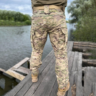 Чоловічі міцні Штани «Гетьман» із Посиленими колінами / Щільні Брюки саржа мультикам розмір 3XL - зображення 5