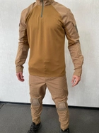 Тактический костюм с наколенниками и налокотниками (убакс + штаны) койот для ВСУ M - изображение 4