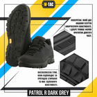 Кроссовки тактические демисезонные M-Tac Patrol R Dark Grey Размер 40 (27.2 см) водоотталкивающие - изображение 4