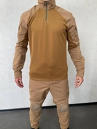 Тактичний костюм з наколінниками та налокітниками (убакс + штани) койот для ЗСУ S - зображення 3