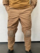 Тактичний костюм з наколінниками та налокітниками (убакс + штани) койот для ЗСУ S - зображення 7