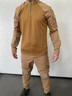 Тактический костюм с наколенниками и налокотниками (убакс + штаны) койот для ВСУ XL - изображение 4