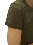 Женская футболка тактическая военная XXS олива - изображение 3