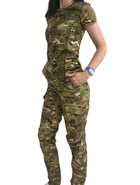 Жіноча футболка тактична військова S мультикам - зображення 3