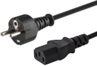 Kabel zasilający SAVIO CL-89 CEE7/7 - IEC-C13 1.2 m (5901986041467) - obraz 1