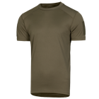 Футболка чоловіча тактична польова повсякденна футболка для спецсужб (L) Олива (OPT-6561) - зображення 1