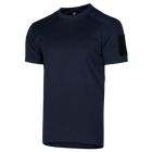 Футболка чоловіча тактична польова повсякденна футболка для спецсужб XL Синій (OPT-6151) - зображення 2