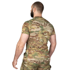 Футболка мужская тактическая полевая повседневная футболка для спецсужб (M) Multicam (OPT-9331) - изображение 4