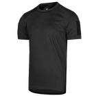 Футболка мужская тактическая полевая повседневная футболка для спецсужб (L) Черный (OPT-6561) - изображение 1