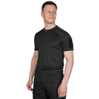 Футболка чоловіча тактична польова повсякденна футболка для спецсужб (L) Чорний (OPT-6561) - зображення 2