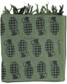 Арфатка шемаг тактическая полевой хлопковый шарф KOMBAT 110x115см оливковый (OPT-1981) - изображение 1