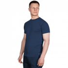Футболка чоловіча тактична польова повсякденна футболка для спецсужб S Синій (OPT-7181) - зображення 3