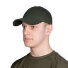 Бейсболка тактическая универсальная кепка для спецслужб CAMOTEC 5822 Олива (OPT-6161) - изображение 2