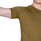 Футболка чоловіча тактична польова повсякденна футболка для спецсужб (L) Койот (OPT-9331) - зображення 5