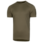 Футболка мужская тактическая полевая повседневная футболка для спецсужб (M) Олива (OPT-6561) - изображение 1