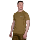 Футболка тактична чоловіча літня повсякденна футболка для силових структур M Койот (OPT-9331) - зображення 3
