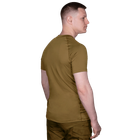 Футболка тактическая мужская летняя повседневная футболка для силовых структур M Койот (OPT-9331) - изображение 4